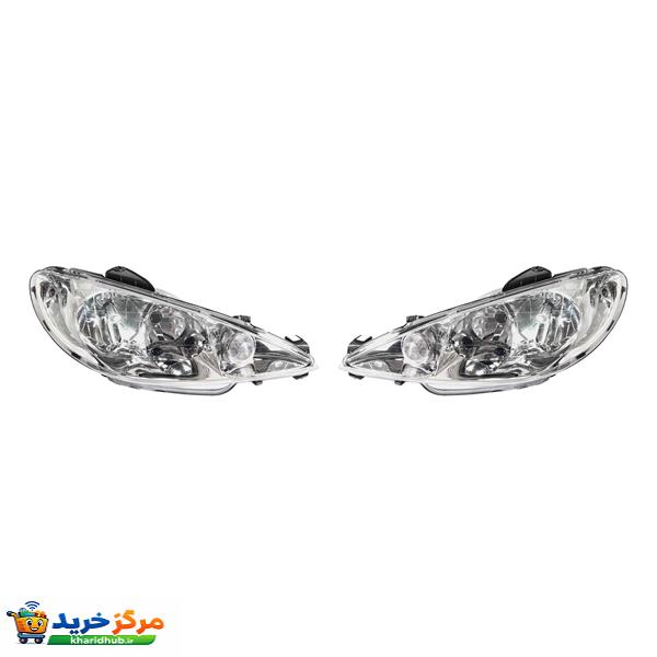 چراغ جلو کروز پلاس مدل 401-501 مناسب برای پژو 206 بسته دو عددی