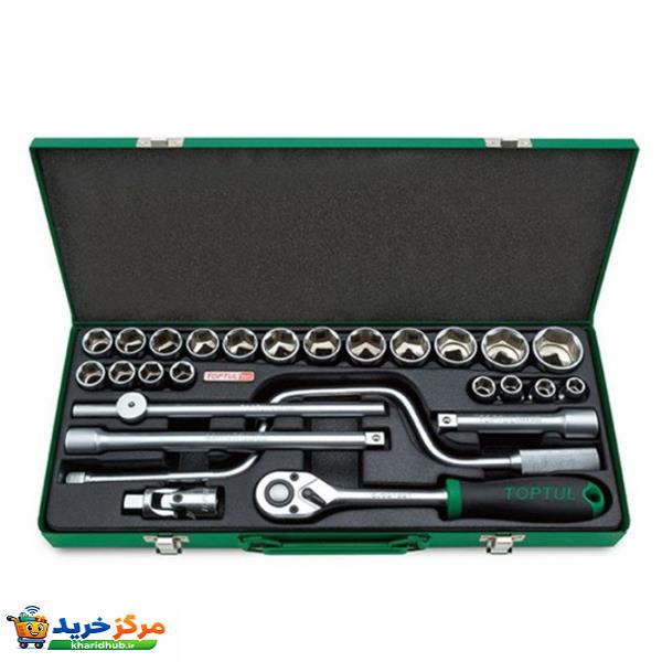جعبه 26 عددی آچار بکس تاپ تول مدل GCAD2607