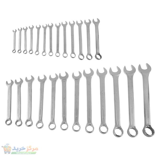 مجموعه 25 عددی آچار یکسر تخت یکسر رینگی آتا مدل BX2500