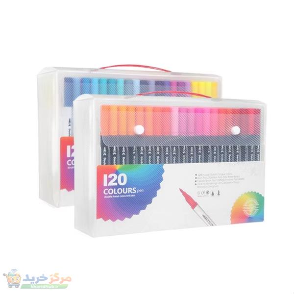 ماژیک رنگ آمیزی مدل راپید براش دوسر بسته 120 عددی