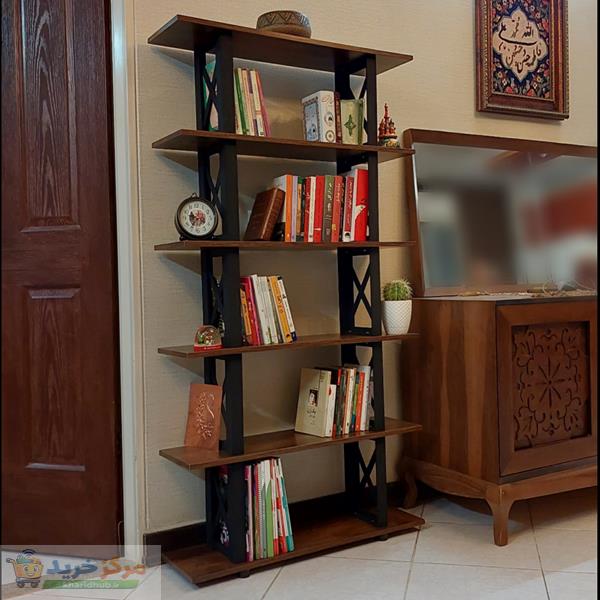 کتابخانه مدل ضربدری شش طبقه