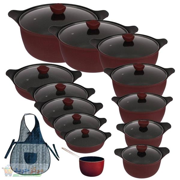 سرویس قابلمه گرانیتی 26 پارچه مدل bst26