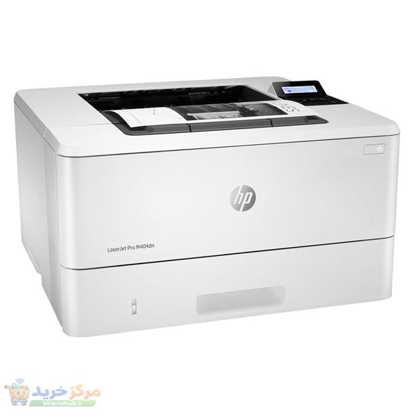 پرینتر اچ پی تک رنگ تک کاره با چاپ لیزری مدل LaserJet Pro M404dn، سایز چاپ A4، قابلیت چاپ دو رو، سرعت چاپ بالا، کیفیت چاپ عالی