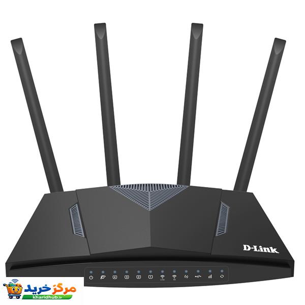 روتر بی‌سیم 4G خانگی دی-لینک مدل DWR-M960 4G AC1200 با پشتیبانی از 32 کاربر، چهار درگاه LAN گیگابیت، پورت USB 2.0، اتصال WAN و سیم‌کارت، آنتن خارجی چهارگانه و کلیدهای WPS، Reset و روشن/خاموش