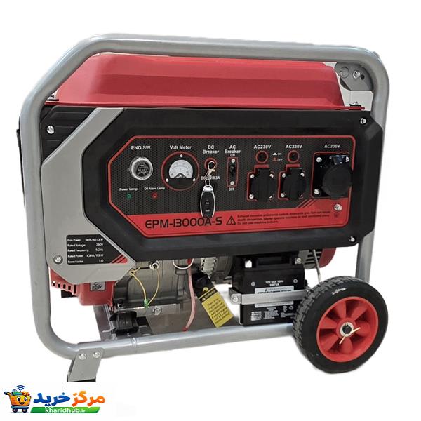 موتور برق بنزینی 21 اسب بخار ادون مدل EPM-13000A-S ریموت استارت
