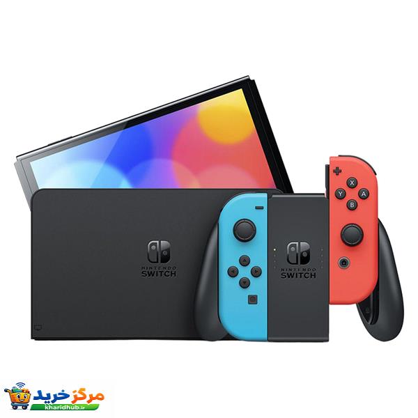 کنسول بازی هیبریدی نینتندو مدل Switch - OLED Neon Blue and Neon Red ظرفیت 64 گیگابایت