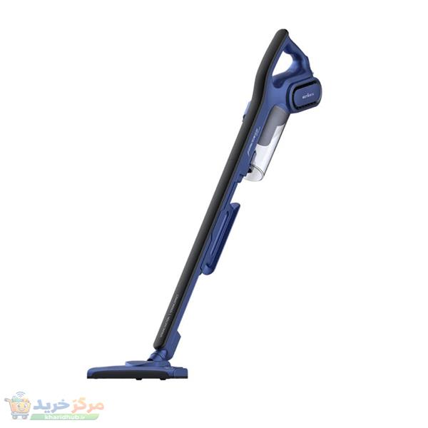 جارو شارژی عصایی درما مدل DX810 با قدرت موتور 600 وات و مکش 16 کیلوپاسکال، طراحی ارگونومیک و وزن سبک 2200 گرم