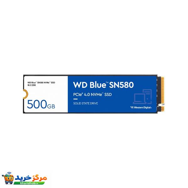 اس اس دی اینترنال PCIe Gen4 x4 وسترن دیجیتال مدل WD Blue SN580 ظرفیت 500 گیگابایت