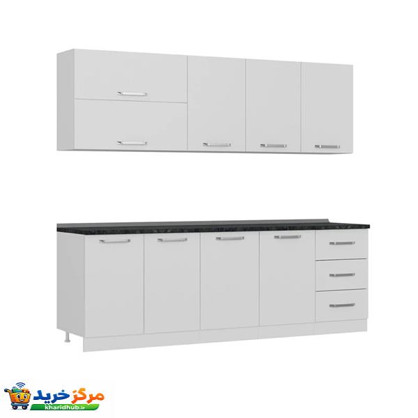 کابینت آشپزخانه فلفور کابینت مدل 225 cm مجموعه 6 عددی
