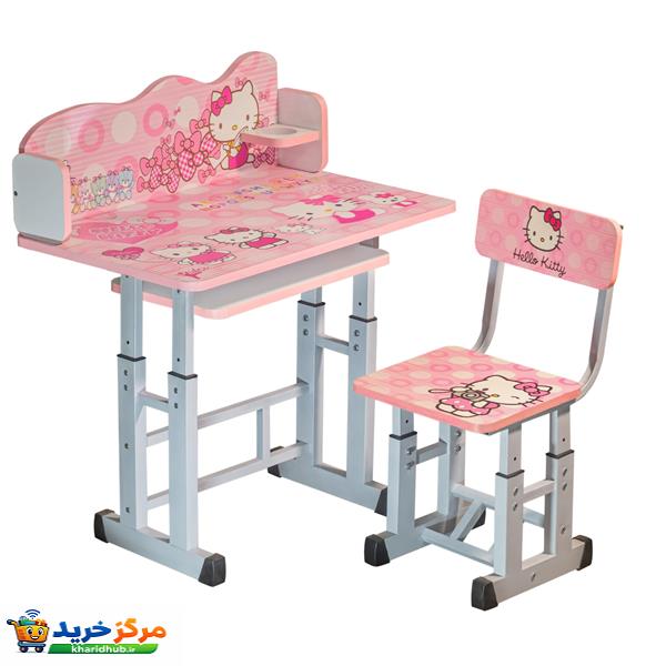ست میز تحریر و صندلی کودک کیدکو مدل kitty