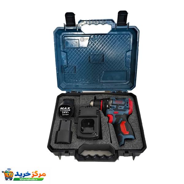 دریل شارژی باس مدل 24V-brushless-dual battery