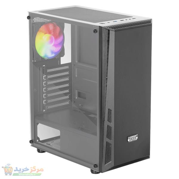 کیس کامپیوتر گیمینگ گرین مدل Arad