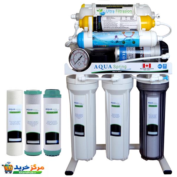 دستگاه تصفیه کننده آب آکوآ اسپرینگ مدل NF3900 به همراه فیلتر مجموعه 3 عددی