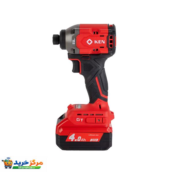 دریل پیچ گوشتی شارژی ضربه ای براشلس  10 میلی متری 20 ولت کِن مدل BL6720D
