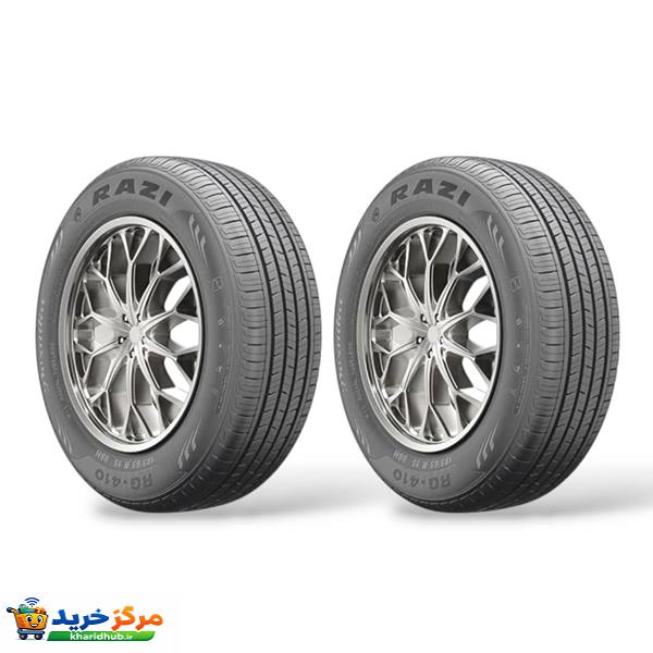 لاستیک خودرو رازی تایر مدل RG410 سایز 185/65/15 تولید سال 2025 - 2 حلقه