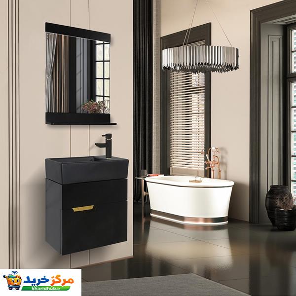 ست کابینت و روشویی آزالیا مدل Andreh22 به همراه آینه