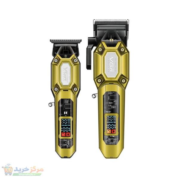 ماشین اصلاح موی سر و صورت وی جی ار مدل V900 V600 مجموعه دو عددی