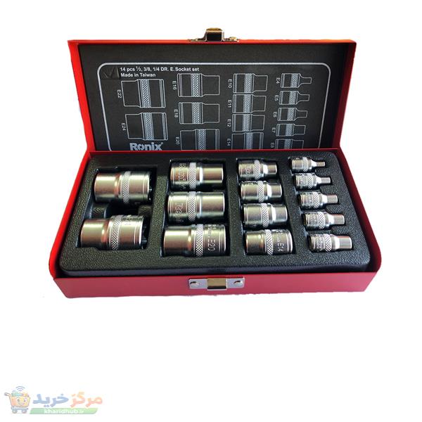 سری آچار بکس  ونیکس مدل RH-2695 مجموعه 14 عددی