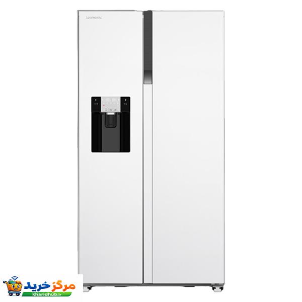 یخچال فریزر ساید بای ساید 27 فوت ایکس ویژن مدل HS550-WI/SI