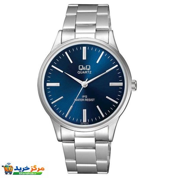 ساعت مچی عقربه‌ای کوارتز مردانه کیو اند کیو مدل C214-212