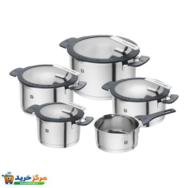 سرویس قابلمه استیل 9 پارچه زولینگ مدل Simplify