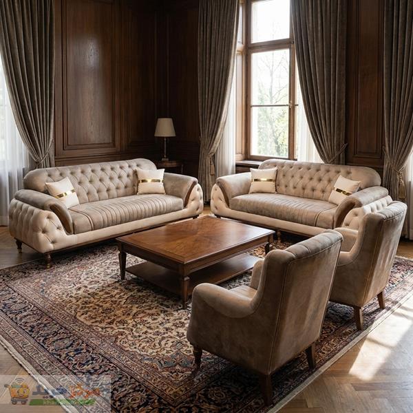 مبل راحتی 8 نفره مدل چستر پارمیس
