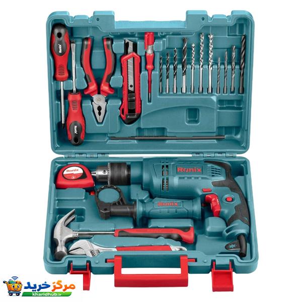 کیت دریل برقی چکشی رونیکس مدل RS_0001