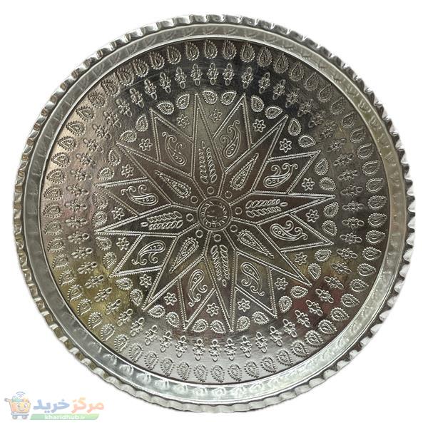 سینی مسی مدل گرد قلع کد 05