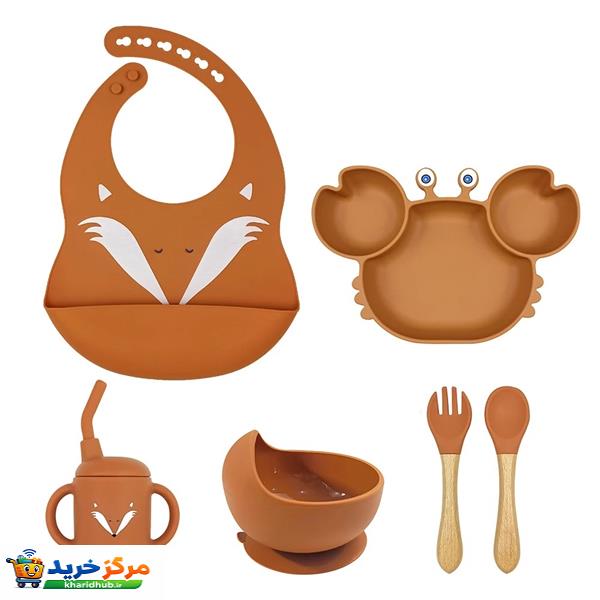 ظرف غذای کودک مدل هپی مجموعه 6 عددی