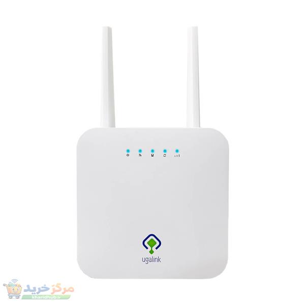 مودم روتر 4G یوگالینک مدل 4221-UG با پشتیبانی از شبکه 4G LTE CAT4، سرعت 150 مگابیت بر ثانیه، دو آنتن خارجی 5dBi، پورت LAN 10/100 و اتصال همزمان 32 کاربر