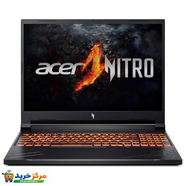 لپ تاپ 16 اینچی ایسر مدل Nitro V16 ANV16-71-730V-i7 14650HX-RTX4060 8GB-16GB DDR5 4800MHz-512GB SSD-WUXGA 165Hz