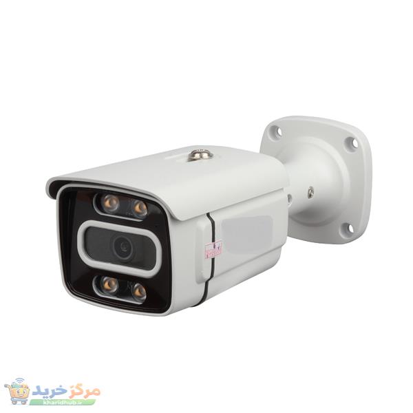 دوربین مداربسته بالت آنالوگ فول اچ‌دی 2 مگاپیکسل HIGH VISION MS8233 با دید در شب رنگی، لنز واید 90 درجه، بدنه فلزی ضدآب IP66، نصب دیواری و اتصال باسیم BNC مناسب فضای باز و بسته
