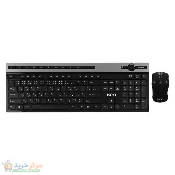 کیبورد بی سیم تسکو مدل TKM7106W همراه با موس بی‌سیم