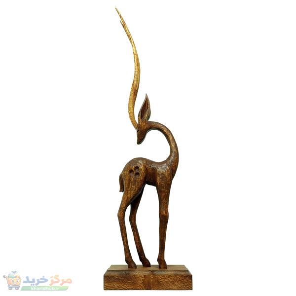 مجسمه چوبی مدل غزال کد 40133