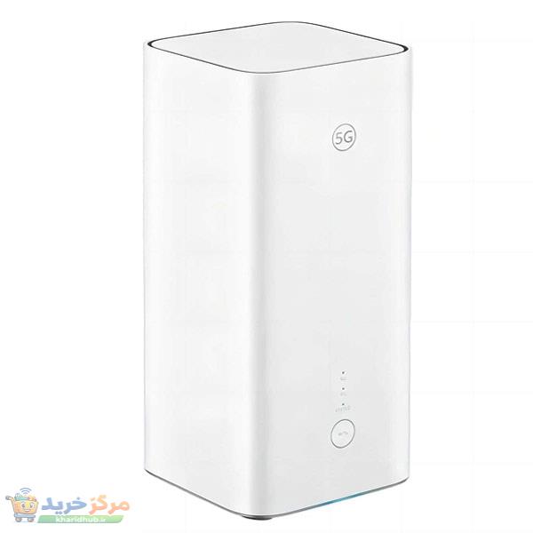 مودم 5G روتر بی‌سیم هوآوی مدل H158-381 5G CPE PRO5 با سرعت دانلود 5.4 گیگابیت، پشتیبانی از وای‌فای 6 AX7200، قابلیت اتصال همزمان 128 کاربر، تجمیع فرکانس 5G و 4G، پورت 2.5 گیگابیتی و 1 گیگابیتی و نرم‌افزار مدیریت Huawei AI Life