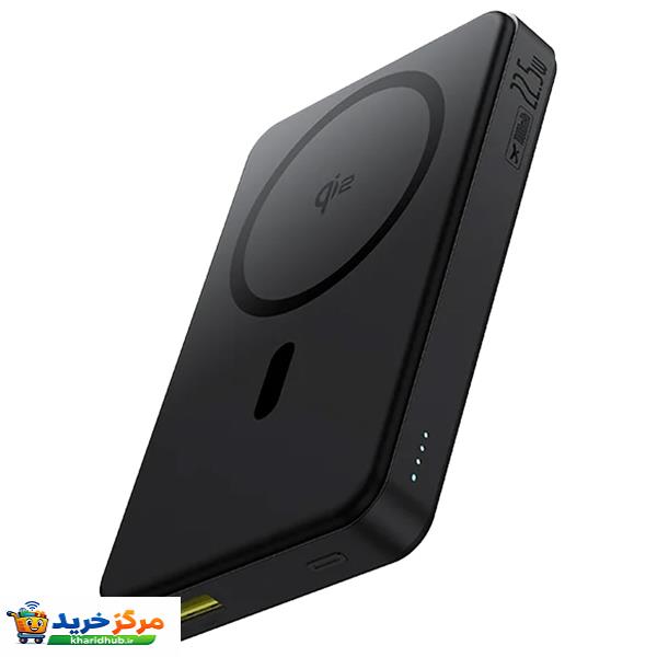 پاوربانک بی‌سیم 22.5 وات بیسوس مدل Airpow Ⅱ Qi2 Magnetic ظرفیت 10000 میلی‌آمپر ساعت