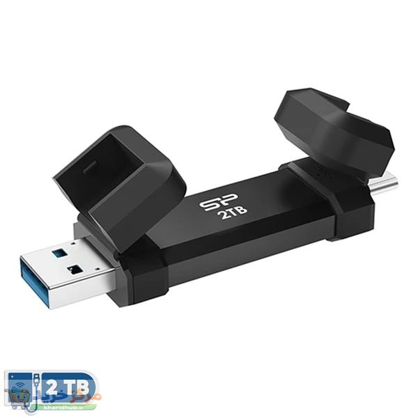 اس اس دی اکسترنال سیلیکون پاور مدل DS72 ظرفیت 2 ترابایت رابط USB 3.2 Gen2