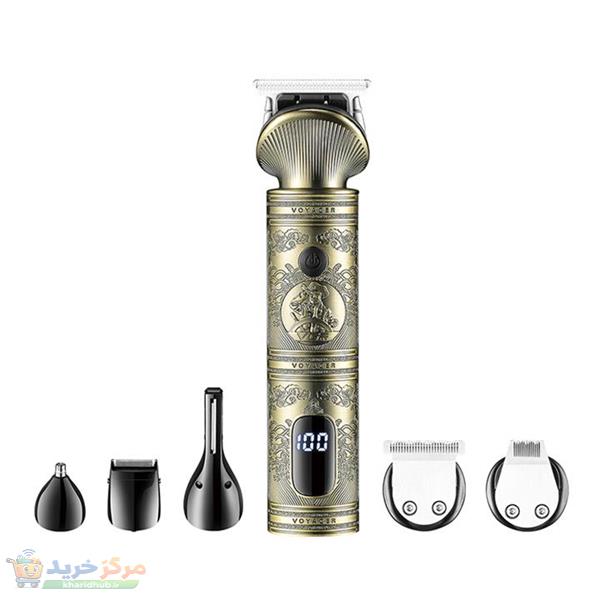 ماشین اصلاح موی سر و صورت وی جی ار مدل 6 کاره کد v-106