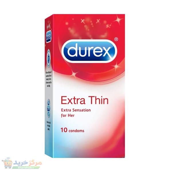 کاندوم دورکس مدل Extra Thin Extra sensation بسته 10 عددی