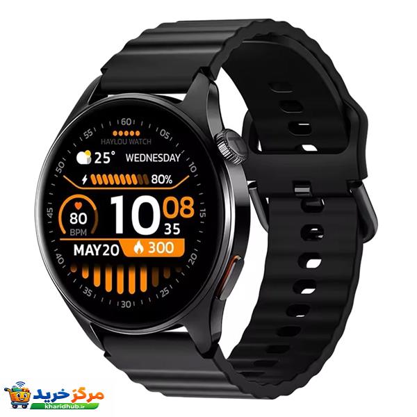 ساعت هوشمند 47 میلی‌متری هایلو مدل Watch 4S با بند سیلیکونی