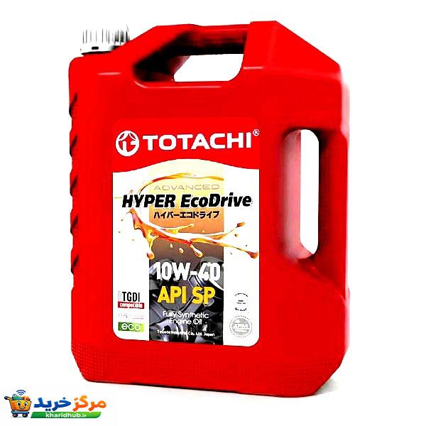 روغن موتور خودرو بنزینی، توربوشارژ، هیبریدی، تنفس طبیعی توتاچی مدل Hyper Eco Drive 10w-40  SP 10W-40 حجم 4 لیتر
