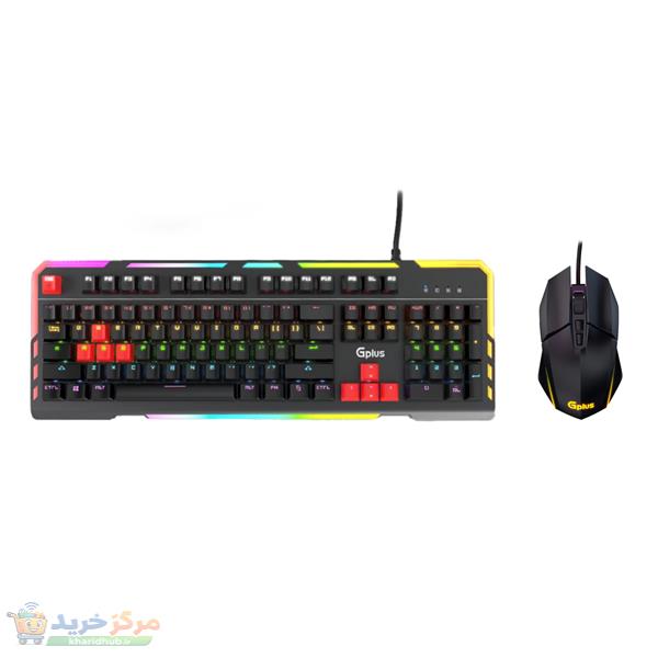 کیبورد و ماوس گیمینگ جی پلاس مدل GMK-K560W/M440W
