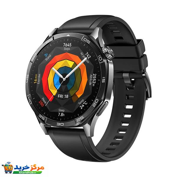 ساعت هوشمند 46 میلی متری هوآوی مدل WATCH GT 5 با بند لاستیکی