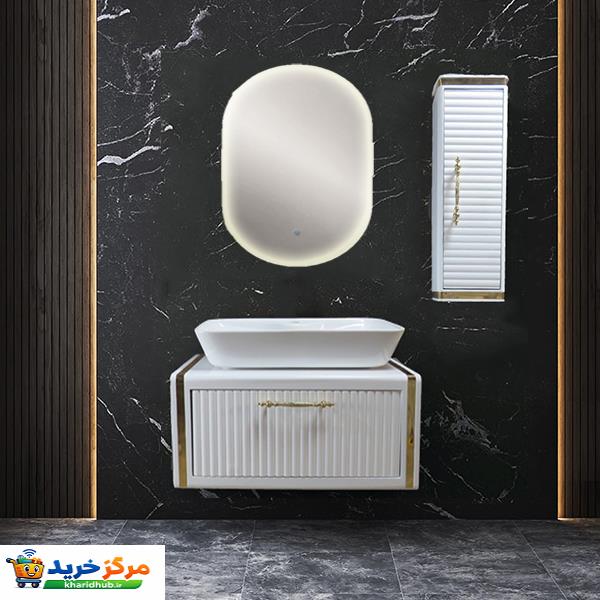 ست کابینت و روشویی مدل دنیز به همراه آینه