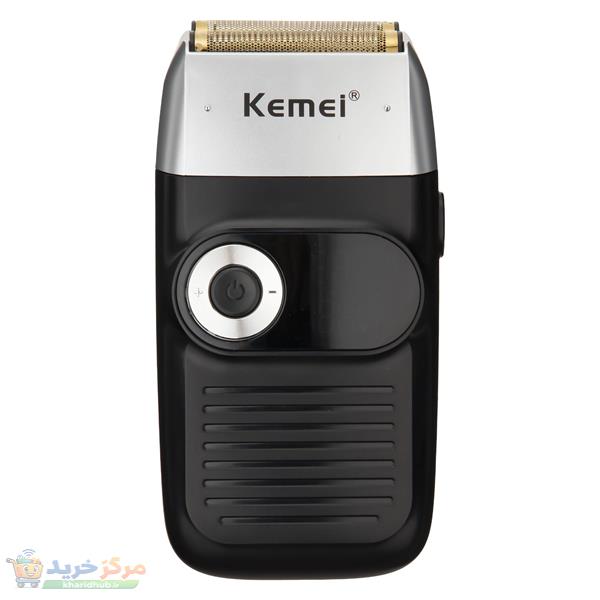 ماشین اصلاح موی صورت کیمی مدل KM-2026 با تیغه تیتانیوم، فناوری شیو فویلی، قابلیت صفر زنی، طراحی ارگونومیک، باتری قابل شارژ با 120 دقیقه زمان استفاده و شارژ از طریق کابل USB