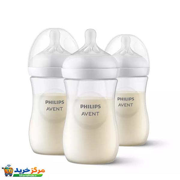 شیشه شیر اونت مدل Natural Response حجم 260 میلی لیتر بسته 3 عددی