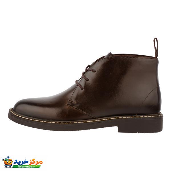 نیم بوت مردانه چرم مشهد مدل J6286-088-41