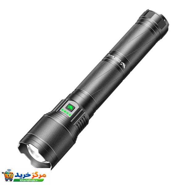 چراغ قوه دستی اسمایلینگ شارک مدل SD-5276 شارژی پنج حالته با نور مهتابی