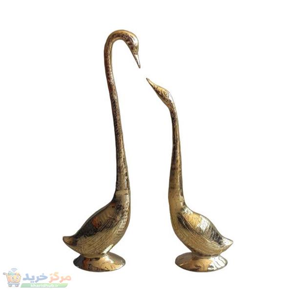 مجسمه برنزی قو عاشق مدل y67 مجموعه 2 عددی