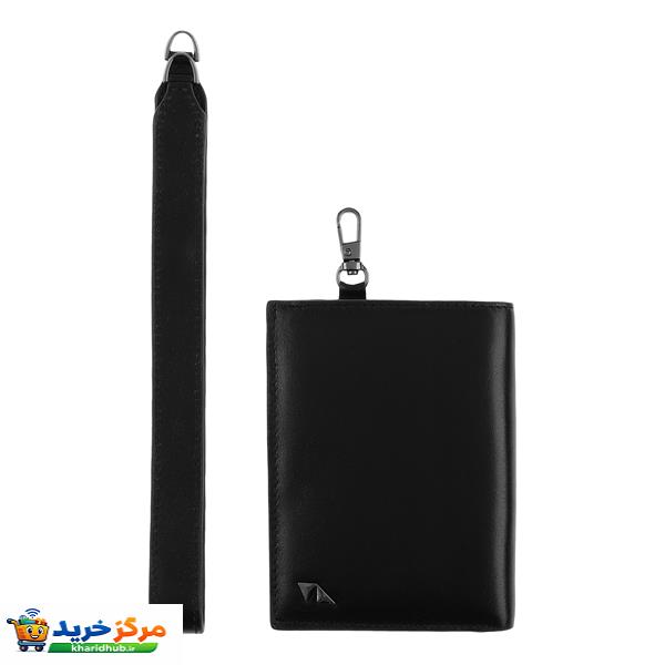 کیف پول چرم مشهد مدل D5567-001-01 به همراه بند دستی